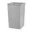 Rubbermaid Can Trash Untouchable Resin 50Gal No Lid Gray Square 4/Case - FG395900GRAY