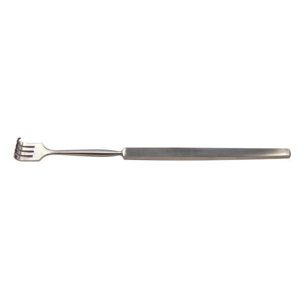 BR Surgical, Retractor Rake 6" Rigid Sharp 4 Prong Stainless Steel Ea - BR18-22004