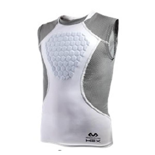Shock Doctor Inc Shirt Athletic Hex White/Gray Size Large Ea - 7610-L