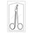 Sklar Instruments Scissors Wire Cutting Econo 4-3/4" Blunt/Blunt Serrated Angled Ss Disp 50/Pk - 96-2518