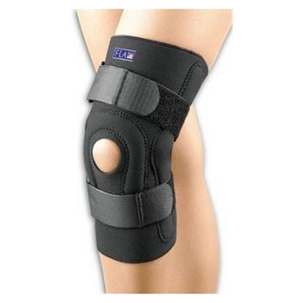 Fla Orthopedics Inc Brace Stabilizing Safte-T-Sport Adult Knee Neoprene Black Size Small Ea - 37-104SMBLK