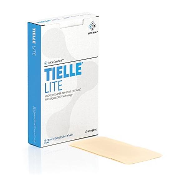 Systagenix Wound Management Dressing Wound Tielle Hydrplmr Fm 3-1/8X5-7/8" Gentle Adhesive Absorbent 50/Box - MTL308
