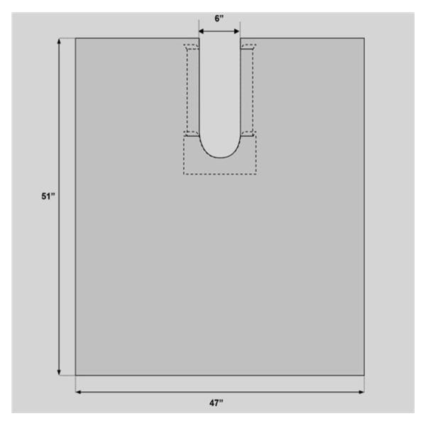 Welmed Inc Drape Surgical Clearview Fenestrated 47X51" 100/Ca - 1500-1015