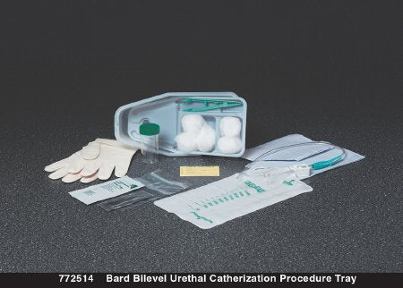 Bard Bilevel - Intermittent Catheter Tray Urethral 16 Fr. Without Balloon Plastic - 772514