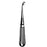 Sklar Instruments Curette Bone Bruns 9" #0 Oval Tip Angled Stainless Steel Reusable Ea - 40-7224