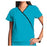 Strategic Partners Shirt Scrub Workwear Womens Small Turquoise Ea - 4800-TRQW-S
