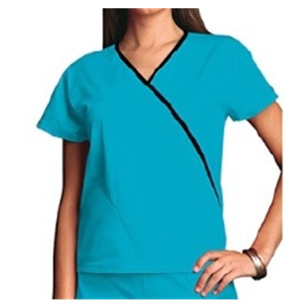 Strategic Partners Shirt Scrub Workwear Womens Small Turquoise Ea - 4800-TRQW-S