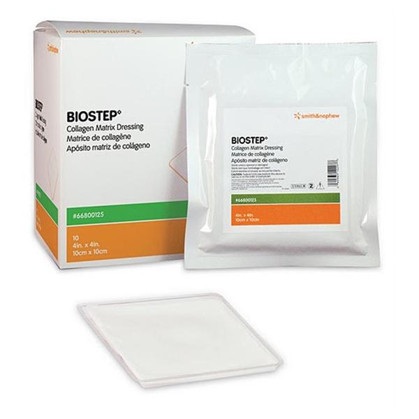 Smith & Nephew Wound Care Dressing Biostep Matrix Collagen 4X4" Adhesive 10/Box - 66800125
