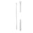 Spectrum Surgical Brush Stainless Steel/Twisted Wire 24"X10Mm Pink Bead Reusable 3/Pk - 45-553