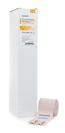 McKesson McKesson Premium Elastic Bandage 2 Inch X 5 Yard Clip Detached Closure NonSterile - 13-212