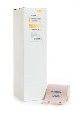 McKesson McKesson Premium Elastic Bandage 3 Inch X 5 Yard Clip Detached Closure NonSterile - 13-213