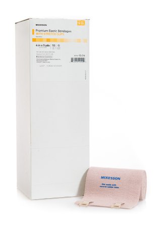 McKesson McKesson Premium Elastic Bandage 4 Inch X 5 Yard Clip Detached Closure NonSterile - 13-214