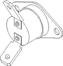 Midmark Thermostat Opens at 295° ± 7° F Temp Rise, Closes At 240° ± 12° F - 002-0370-00