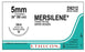 J & J Healthcare Systems Mersilene Suture Tape with Needle Nonabsorbable Uncoated White Suture Braided Polyester Size 5 mm 36 Inch Suture 1-Needle 40 mm Length 1/2 Circle Reverse Cutting Needle - D9212