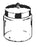 Professional Specialites Sundry Jar Glass Clear - 2651D