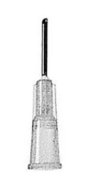 Becton Dickinson Needle Tubing Adapter 20 Gauge, 0.030 - 0.035 ID X 0.5 L Inch, Latex Free, Sterile, Disposable - 408210
