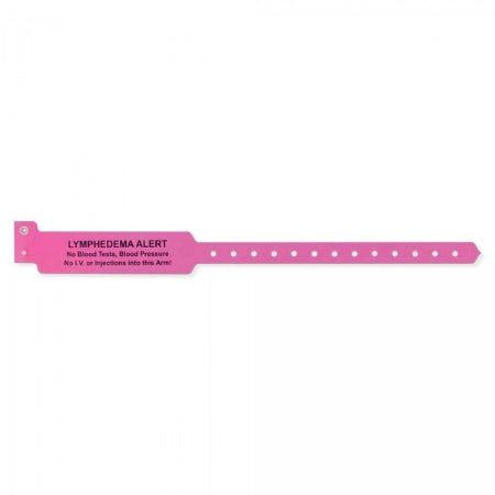 Precision Dynamics SuperBand Identification Band Superband Alert Wristband Permanent Snap Lymphedema Alert--No Blood Test, Blood Pressure No LV or Injections Into This Arm - 5054-37-PDJ