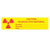 PDC - Pre-Printed / Write On Label pdc Laboratory Use Yellow Paper Caution Radioactive Material Red Biohazard 3/4 X 3 Inch - RA-4