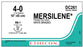Mersilene - Suture with Needle Nonabsorbable Uncoated White Suture Braided Polyester Size 4 - 0 18 Inch Suture 1-Needle 17 mm Length 1/2 Circle Taper Point Needle - DC261