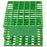 Fisher Scientific Nalgene Unwire Test Tube Rack 72 Place 13 mm Green 20 X 10.2 cm - 1480945