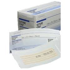 Derma Sciences Suture Strip Skin Closure Strip 1/2 X 4 Inch Nonwoven Material Flexible Strip Tan - TS3103