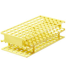 Fisher Scientific Nalgene Unwire Test Tube Rack 72 Place 13 mm Yellow 20 X 10.2 cm - 1480937