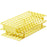 Fisher Scientific Nalgene Unwire Test Tube Rack 72 Place 13 mm Yellow 20 X 10.2 cm - 1480937