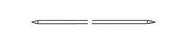 MicroAire Surgical Instruments Micro-Aire Orthopedic Wire K-Wire Double Trocar Points NonSterile 0.035 X 9 Inch - 1600-935NS