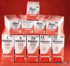J & J Healthcare Systems Monocryl Suture with Needle Absorbable Uncoated Undyed Suture Monofilament Poliglecaprone Size 0 36 Inch Suture 1-Needle 36 mm Length 1/2 Circle Taper Point Needle - Y946H