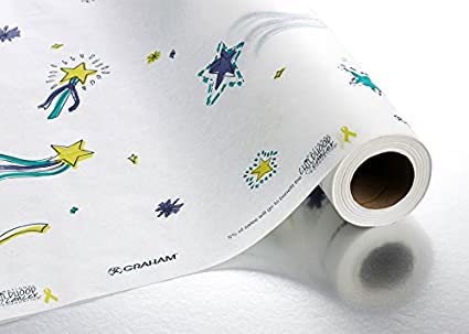 Graham Medical Products Stars of Hope Table Paper 21 Inch White Crepe - 50169