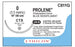 Prolene - Suture with Needle Nonabsorbable Uncoated Blue Suture Monofilament Polypropylene Suture Size 0 18 Inch Suture 1-Needle 48 mm Length 1/2 Circle Taper Point Needle - C811G