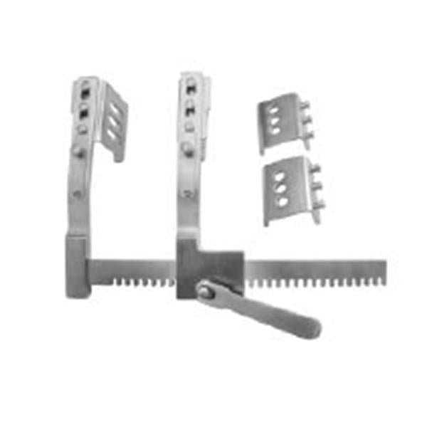 Miltex-Integra Spreader Rib Burford-Finochietto 8" With 2 Pairs Of Interchangeable Blades Ea - 25-140
