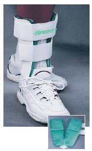 Sprint - Air / Gel Ankle Support Large Hook and Loop Closure Left or Right Foot - 08140654