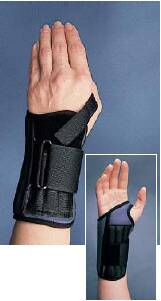 Bird & Cronin Cinch-Lock Wrist Splint Aluminun / Foam Left Hand Black Small - 8145542
