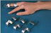 Bird & Cronin - Finger Splint Medium Fold-Over Blue / Silver - 08146331