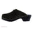 Torpatosslen Clog Open Back Suede / Wood Sole Womens Adult Black Size 9 Slip On 1/Pr - 1926002