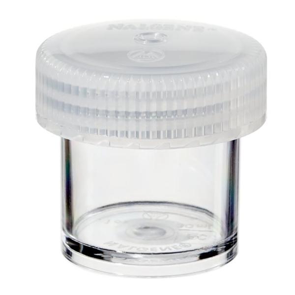 Fisher Scientific Co. Jar Storage 1Oz White/Clear Polycarbonate Clear Screw Lid 4/Pk - 029251A
