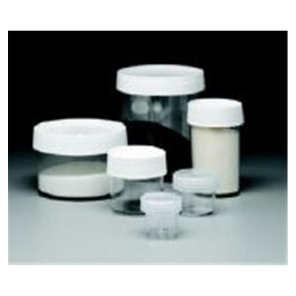 Nalge-Nunc International Jar Storage 1Oz White/Clear Polycarbonate Clear Screw Lid 4/Pk - 02-925-1D