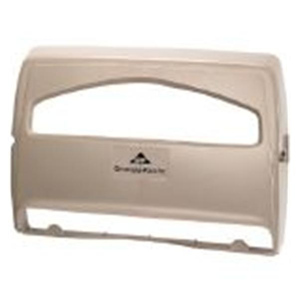 Georgia Pacific Dispenser Toilet Seat Cover Safe-T-Gard Chrome White 10/Ca - 57737