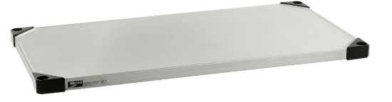 Metro Crash Super Erecta Solid Shelf - Standard Stainless Steel - Silver
