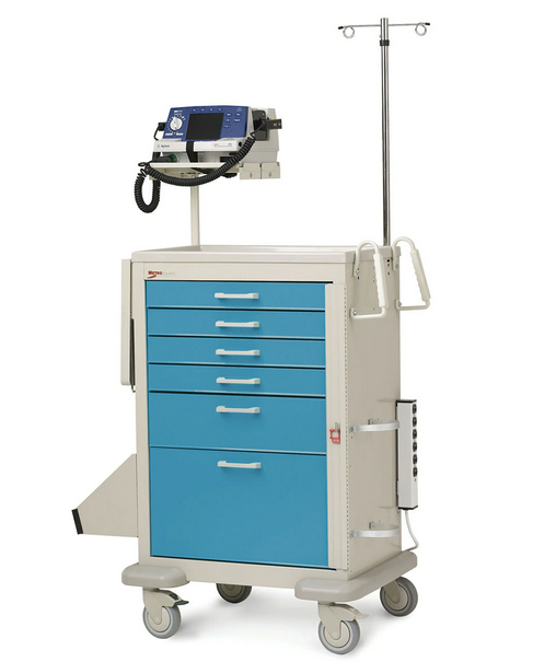 Metro Crash MBX4101CRT1 Basix Crash Cart, Steel/Polymer - Taupe