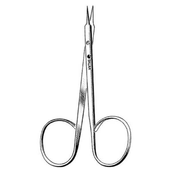 Sklar Instruments Scissors Stitch Slepyan 4" Sharp/Sharp Smooth Curved Stainless Steel Ea - 64-1445