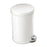 Simple Human Can Trash Plastic 1.2Gal Step-On Pedal Flat Lid White Round Each - 110554