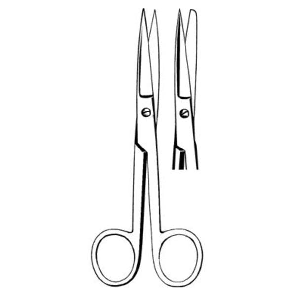 Sklar Instruments Scissors Operating Merit 5-1/2" Sharp/Blunt Smooth Straight Stainless Steel Ea - 97-272