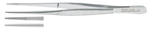 Miltex - Dressing Forceps Semken 5 Inch Length OR Grade German Stainless Steel NonSterile NonLocking Thumb Handle Straight Serrated Tip - 6-104