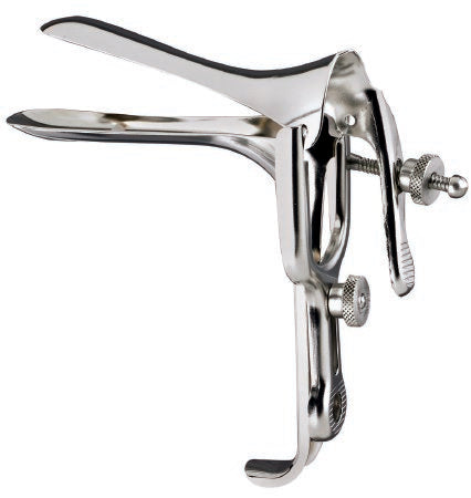 Miltex - Vaginal Speculum Graves NonSterile Surgical Grade German Stainless Steel Large Double Blade Duckbill Reusable Without Light Source Capability - 30-20