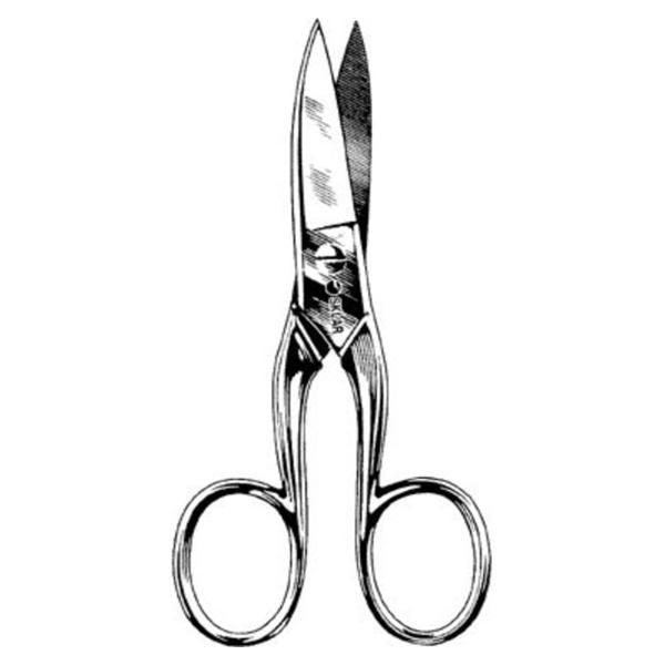 Sklar Instruments Scissors Finfernail 3-1/2" Straight Sharp/Sharp Stainless Steel Ea - 97-1235