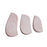 Alimed Wedge Heel Rubber 4.5" Off-White Size Large 12Pr/Package - 6433