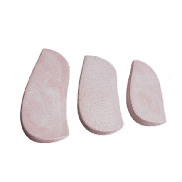 Alimed Wedge Heel Rubber 4.5" Off-White Size Large 12Pr/Package - 6433