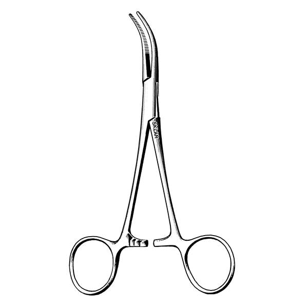 Sklar Instruments Forcep Dandy 5-1/2" Diagonal Serrated Curved Sideway Stainless Steel Ea - 50-1355